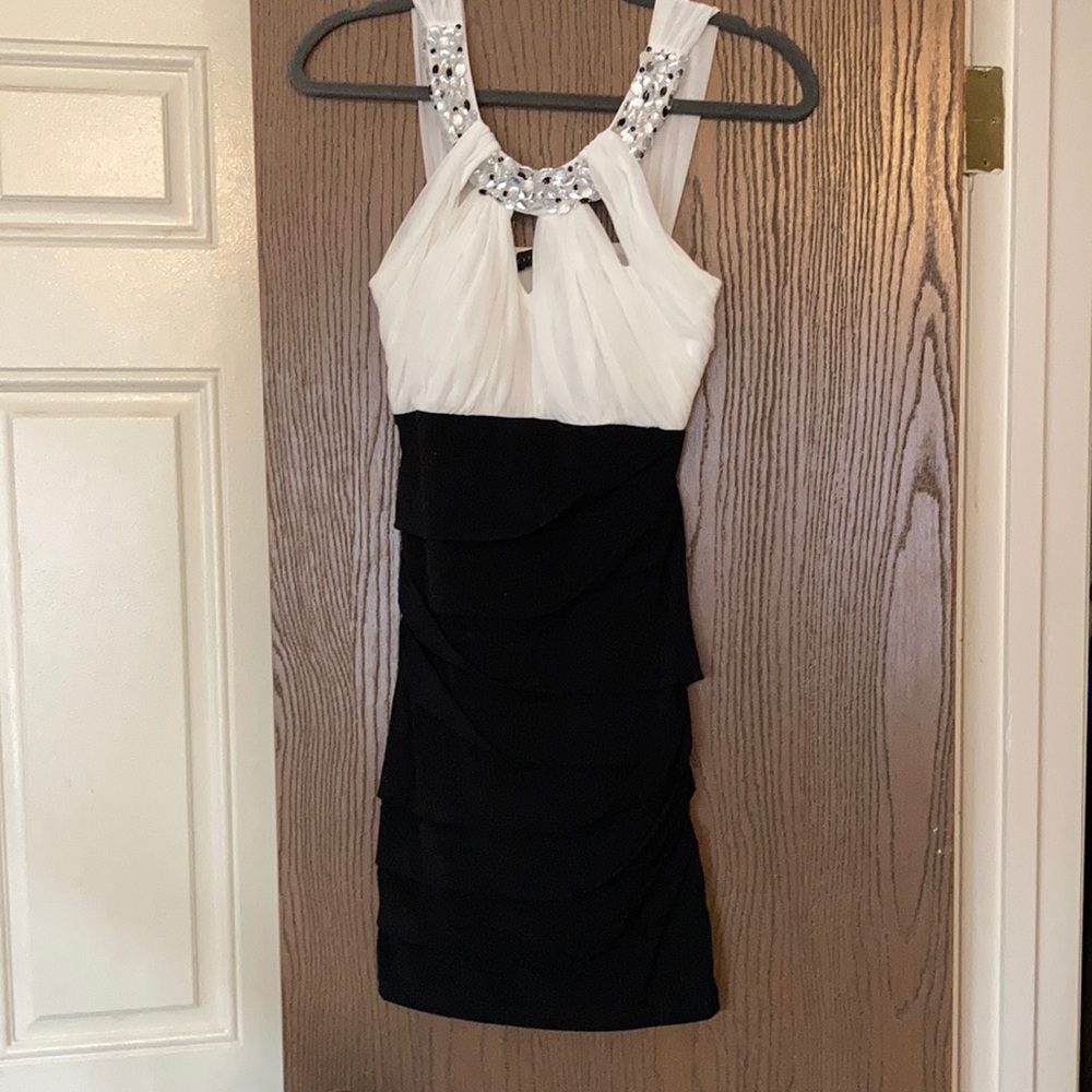 Black and White Cocktail Dress
